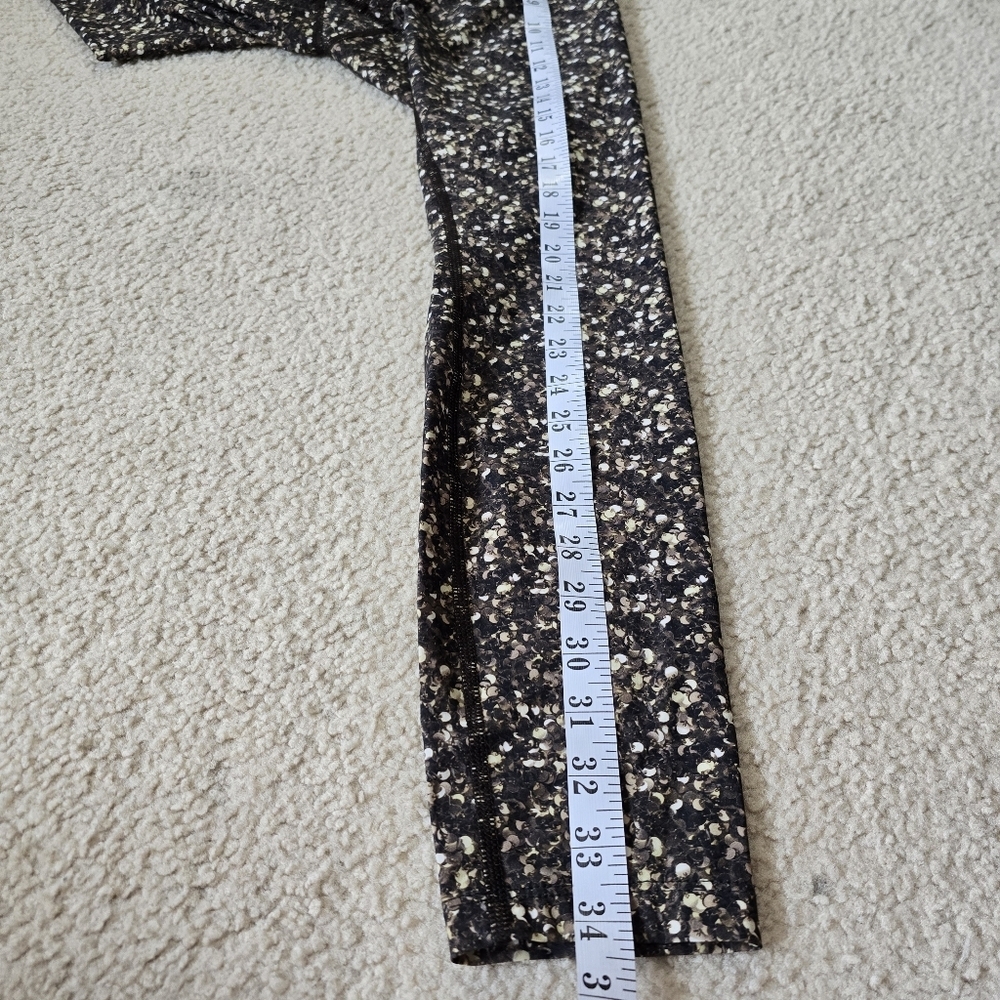 Lululemon 2014 Shine Tight (Roll Down) Shimmy Shimmer Multi Size 6 - Picture 11 of 13